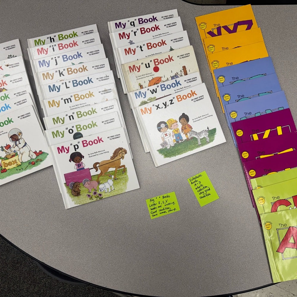 My “ABC” Books Set / Lot Of 33 Books  (My first steps to reading) educational